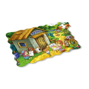 Puzzle clasic Micul Pictor cu 28 piese mari pentru copii