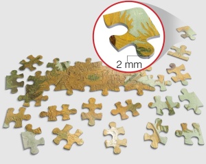 Puzzle din 300 piese, pictura Sunflowers a lui Vincent van Gogh, Dimensiune 39 x 27 cm - Img 6