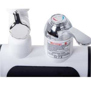 Robinet electric pentru incalzit apa instant cu dus, 3000W, Afisaj LCD, Prindere pe chiuveta sau pe perete, Alb - Img 3