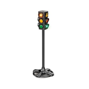 Semafor de jucarie, pentru copii 4 ani+, cu lumini, 75 cm inaltime, negru - Img 3