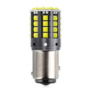 Set 2 Becuri auto LED 1156 cu 44 LED SMD, Canbus, 12V, 6000K, lumina alba - Img 2