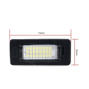 Set 2 lampi LED pentru numar auto, fara eroare de bec ars, compatibil BMW, lumina alb-rece - Img 7