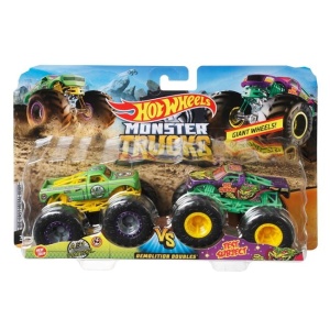 Set 2 vehicule Monster Truck Hot Wheels, dimensiuni 25.5x6.5x16.5cm, multicolor - Img 3