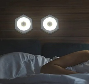 Set 3 Lampi Hexagonale LED Cob cu telecomanda si Butoane individuale - Img 5