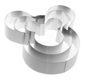 Set de 3 piese pentru copt blaturi de tort in forma de Mickey Mouse - Img 3