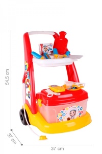 Set de jucarie, centru medical pe roti, cu accesorii si carucior pentru copii de 3 ani+ - Img 6