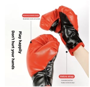 Set sac de box cu manusi pentru copii 4 ani+, Inaltime reglabila 67-102 cm - Img 4