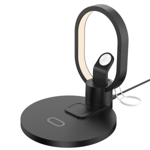 Statie incarcare wireless 4 in 1 pentru telefon, ceas smart si casti bluetooth cu lampa LED - Img 3
