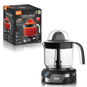 Storcator electric pentru fructe RAF R638, Capacitate 1200ml, Putere 25W, Negru