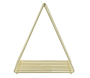 Suport metalic pentru carti cu 8 compartimente, Dimensiune 27x17.5x20cm, Culoare Auriu - Img 5