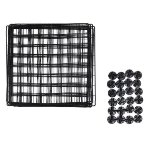 Tarc pentru animale de companie, din metal, dimensiuni 36x6x36cm, negru - Img 3