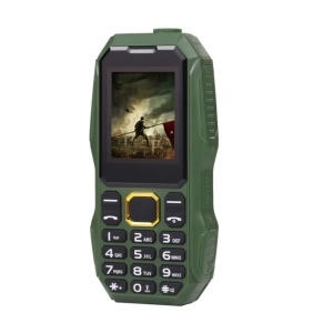 Telefon Militar cu ecran de 1.8", Dual Sim cu Carcasa Antisoc, Acumulator de mare putere 5800mah, Lanterna, Radio, Slot Sim, Verde - Img 5