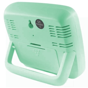 Termometru si higrometru de camera, LCD digital, compact, verde - Img 2