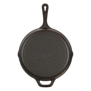 Tigaie rotunda din fonta cu diametrul 26x5.3cm, Negru - Img 3