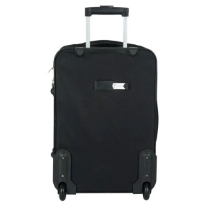 Troler de calatorie, Poliester rezistent, Culoare Negru, Capacitate 54L - Img 3
