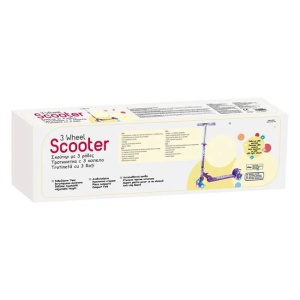 Trotineta din aluminiu cu LED, varsta 3+ ani, Greutate 50 kg, Mov - Img 2