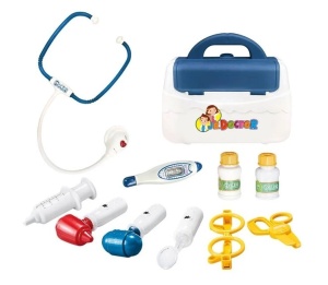 Trusa Medicala de Joaca, cu Unelte, Sunet si Lumini, 10 piese, 3ani+ - Img 1