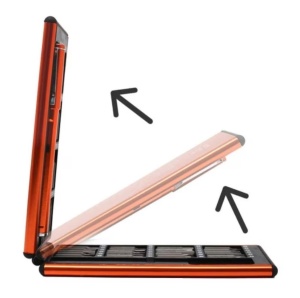 Trusa surubelnita de precizie 49 in 1, universala, pentru electronice mici, negru-portocaliu - Img 3