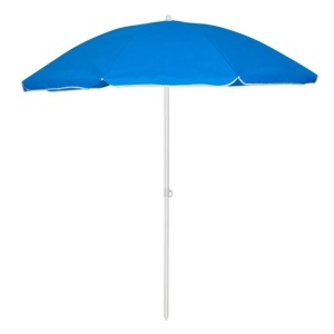 Umbrela de Plaja, Cadru Metalic, PVC, Ø1.80m, Albastru - Img 3