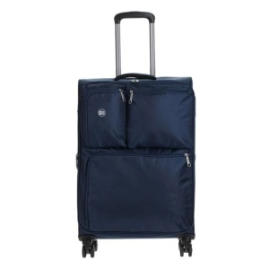Valiza - Troler cu buzunare exterioare, Capacitate 83L, Albastru - Img 2