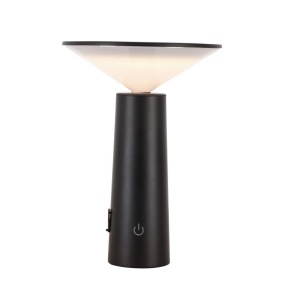 Veioza de masa LED, Pivotabila, Reglabila, Inaltime 19 cm, Culoare Negru