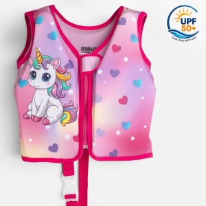 Vesta Inot pentru Copii 1-3 Ani/11-19kg, Bestway, Model Unicorn, Protectie solara