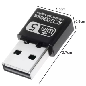 Adaptor - Receptor WiFi USB Wireless, 1200mbps, Compatibil Windows XP/Vista/7,8, 10, Linux sau MAC - Img 3