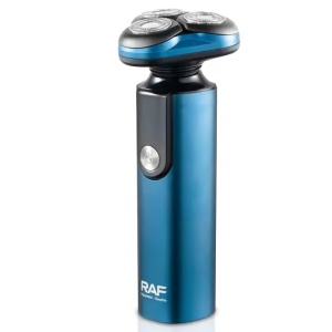 Aparat electric de ras, RAF R4017, 3W, IPX7, 360°, incarcare USB, afisaj digital, 4x14cm, albastru - Img 4