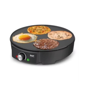 Aparat electric pentru preparat micul dejun RAF R2508, Putere 1200 W, Diametru 30 cm
