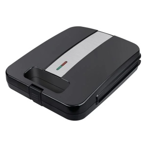 Aparat grill din inox Putere 1400W, Negru
