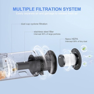 Aspirator auto 100W Turbo - Lumina LED - Accesorii incluse - Img 9