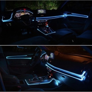 Benzi Led Lumini Ambientale Auto RGB, Control din aplicatie telefon, lungime 6m - Img 7