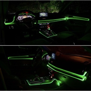 Benzi Led Lumini Ambientale Auto RGB, Control din aplicatie telefon, lungime 6m - Img 6