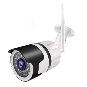 Camera de supraveghere IP, WiFi, PIR, IR, IP66, 2 cai audio, alerta, HD 1080P, pentru exterior, alb cu negru - Img 1