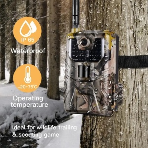 Camera de vanatoare, cu senzor PIR, Full HD, 20MP, IP65, IR 20m, camuflaj - Img 2