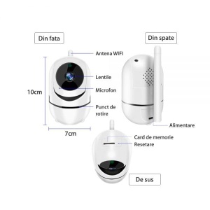 Camera supraveghere 1080P, 16MP, cu aplicatie mobila si control la distanta - Img 3