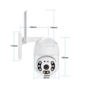 Camera supraveghere IP de 3MP, 1080p, 355°, LED+IR, exterior, cu senzor de miscare, control prin aplicatie - Img 11