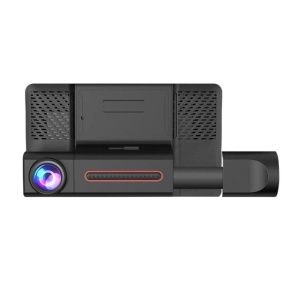 Camera Tripla Auto DVR, Display 4", Full HD 1080p, Unghi de 170°, Negru - Img 6