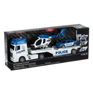 Camion de politie cu recorca si elicopter, Sunete si lumini - Img 3
