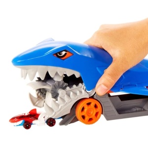 Camion in forma de rechin Hot Wheels, contine o masina Hot Wheels - Img 3