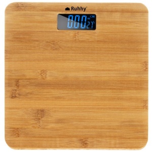 Cantar de Baie din lemn de Bambus cu ecran LCD, Design Eco-Friendly, Oprire Automata - Img 2