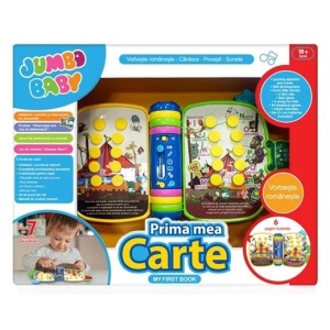 Carte muzicala pentru copii 18+ luni, 4 forme geometrice, Functionare cu baterii 3 x AAA (neincluse), 6 pagini colorate ilustrate, Cu alfabet, jocuri si cantece, Dezvolta abil - Img 3