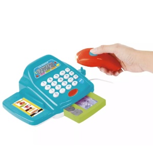 Casa de marcat de jucarie pentru copii, cu scanner si accesorii de plata - Afisaj digital - Img 4