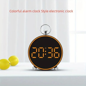 Ceas Digital de Masa sau Perete, cu Alarma, Snooze, Lumina LED, Mod Noapte, Control vocal, USB - Img 20