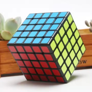 Cubul Rubik, 5x5, din plastic, pentru copii 6 ani+, 6.2x6.2 cm, multicolor - Img 4
