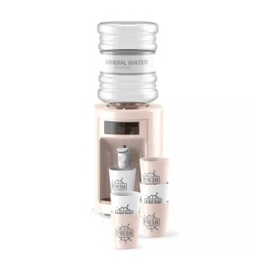 Dozator de apa de jucarie, pentru copii 3 ani+, cu lumini si sunete, 800ml, 11x30x11 cm, crem - Img 1