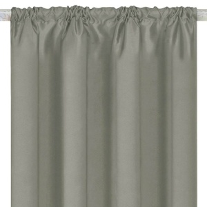 Draperie decorative tip Blackout - nu lasa lumina sa treaca, cu rejansa, Dimensiune 140x260cm , Gri