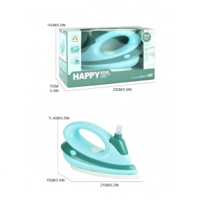 Fier de calcat de jucarie, cu spray pentru apa, sunete si lumini, din plastic, 21x10x11.4cm, verde - Img 8