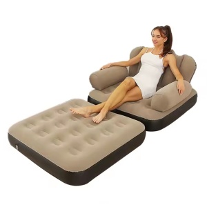 Fotoliu sezlong gonflabil 2 in 1, Material PVC, Dimensiune 100x98x90 cm