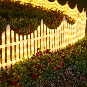 Gardulet Decorativ cu 288 LED-uri, 280x29cm, Interconectabil, Lumina Alba Calda/Multicolora - Img 1